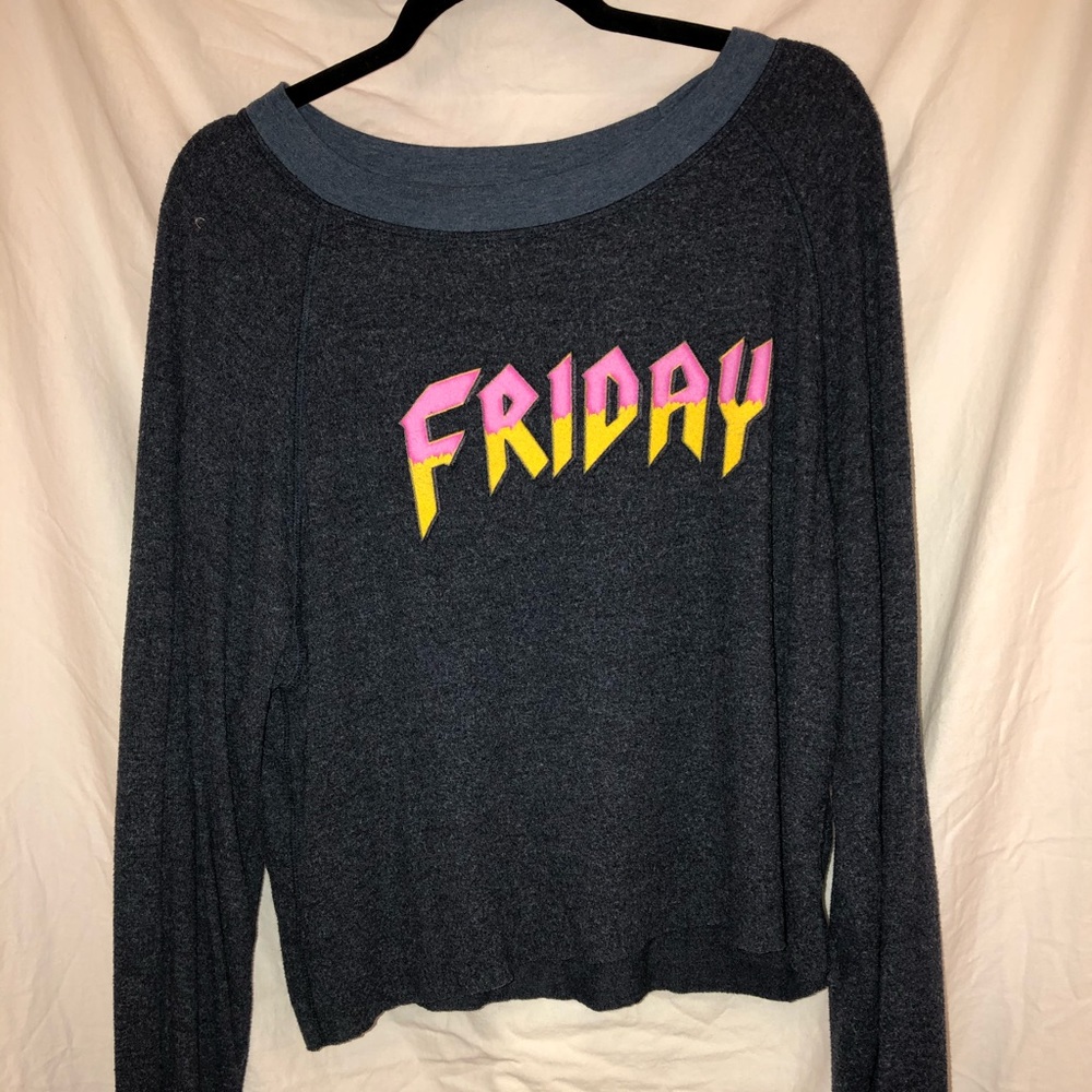 Wildfox Blue Friday Sweatshirt